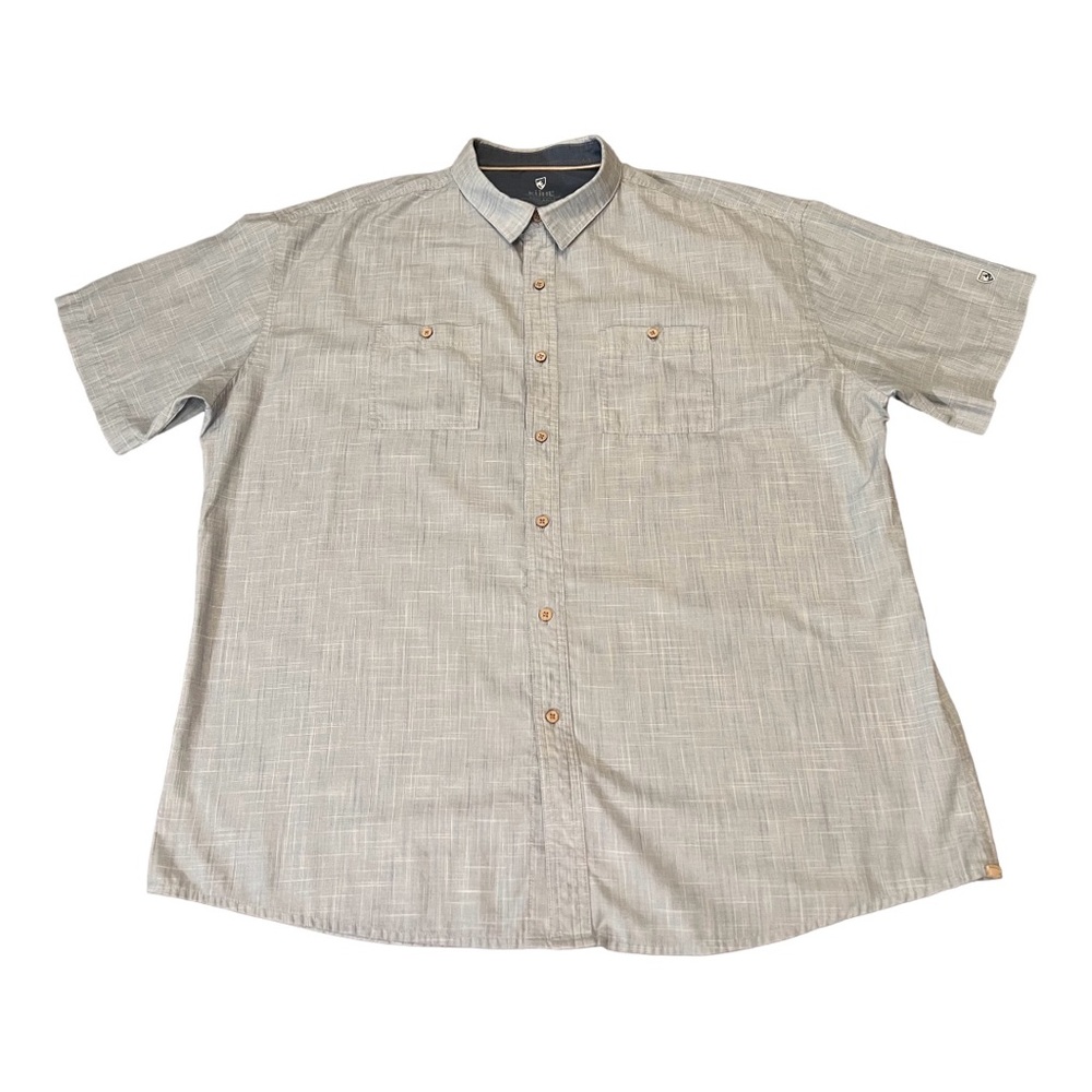 Kuhl, Born In The Mountains, Mens Short Sleeve Shirt, Sz. XXXL light Blue